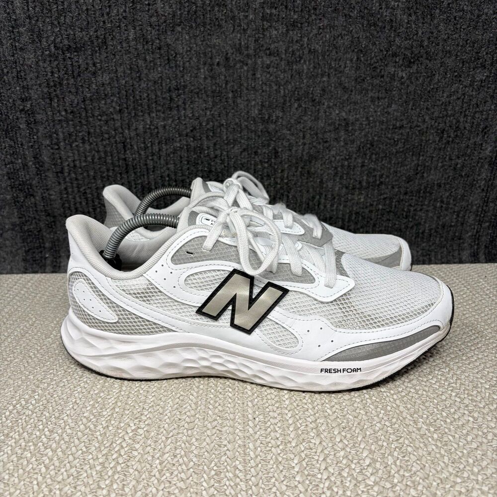 New Balance Fresh Foam Arishi V4 White Silver Running Shoes Mens 11 MARISTW4